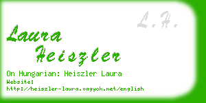 laura heiszler business card